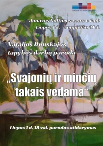 Nataljos Donskajos tapybos darbų parodos „Svajonių ir minčių takais vedama“ atidarymas