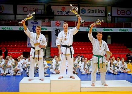 Kiokušin karate atletų pergalės sostinėje