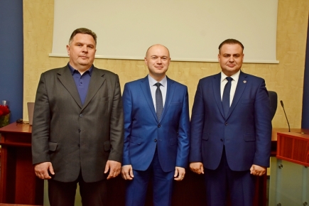 Inauguruotas Jonavos rajono savivaldybės meras bei slaptu balsavimu išrinktas vicemeras