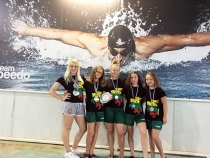 Jonavos jaunųjų plaukikų medaliai tarptautinėje arenoje