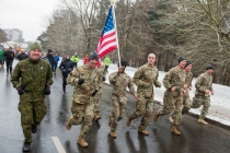 Pirmą kartą pagarbos bėgime dalyvavo ir NATO kariai